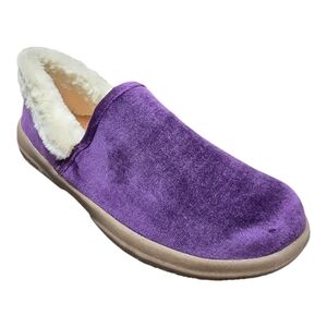 Vionic Clare Velvet Cozy Collar Loafers Slippers